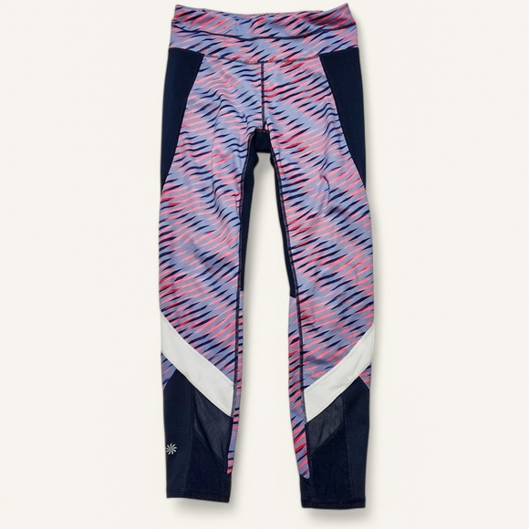Athleta Pants - Athleta Electric Sonar 7/8 Leggings – Size Small – Multicolored